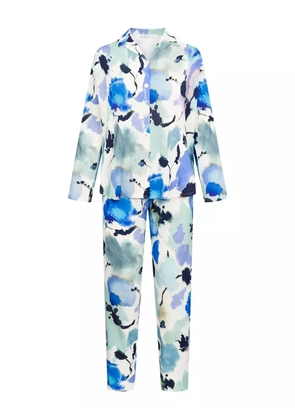 Louis Feraud V-neck floral pajamas - Blue