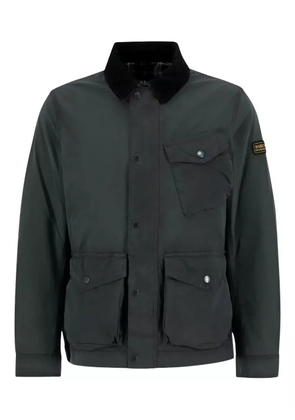 Barbour International corduroy-collar pocketed jacket - Green
