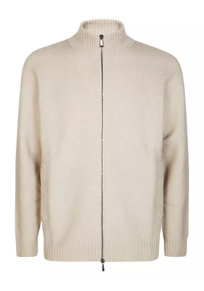 Drumohr zip-fastening long-sleeves cardigan - Neutrals