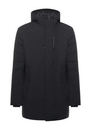 Save The Duck removable-hoodie zip-up coat - Black