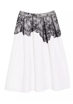 YCH floral-lace skirt - Neutrals