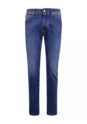 Jacob Cohën logo-patch jeans - Blue