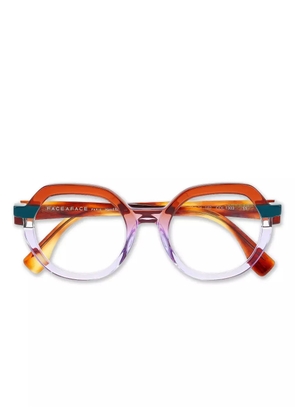 Face À Face geometric-frame glasses - Orange