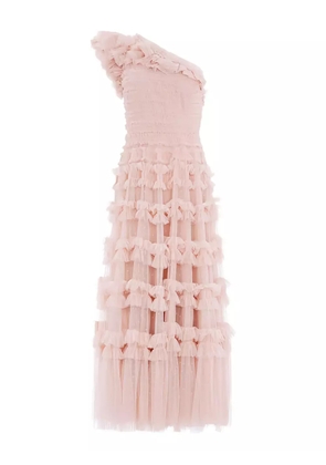 Needle & Thread Lisette ruffled one-shoulder dress - Pink