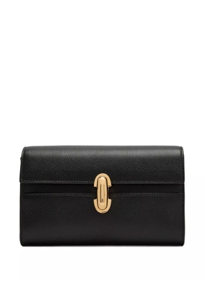 Savette Symmetry grained clutch bag - Black