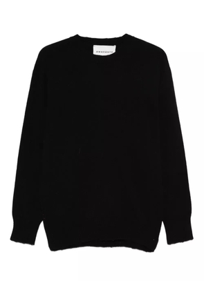 AMARANTO crew-neck sweater - Black