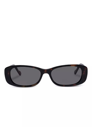 Le Specs rectangle-frame sunglasses - Brown