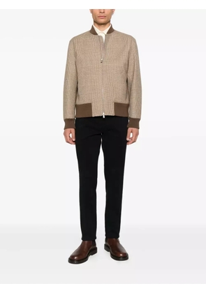 Canali straight-leg trousers - Black