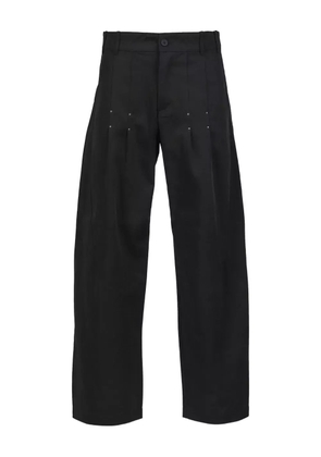 _J.L-A.L_ studded button-fastening trousers - Black