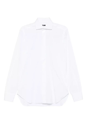 Barba long-sleeve cotton shirt - Black