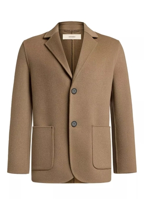 12 STOREEZ pocket wool-cashmere blazer - Neutrals