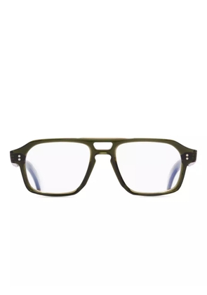 Cutler & Gross pilot-frame glasses - Green
