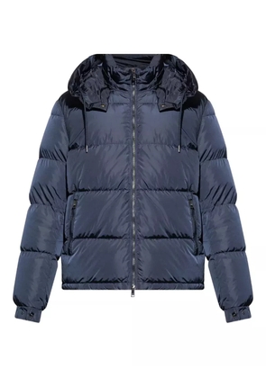 Add hooded puffer jacket - Blue