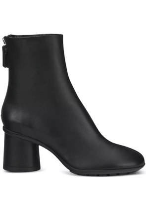 AGL 60mm Curvy cylindrical-heel leather boots - Black
