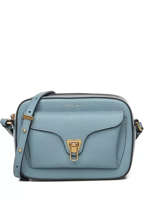 Coccinelle flap leather shoulder bag - Blue