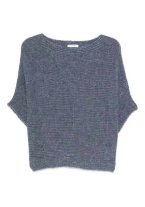 TALKING WALLS alpaca wool jumper - Blue