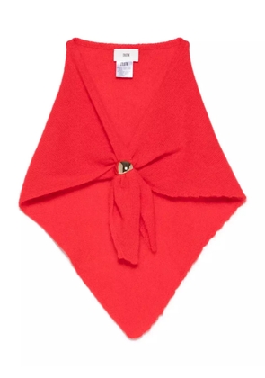 SOLOTRE ring-embellished scarf - Red