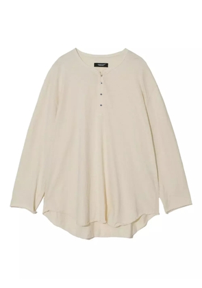 Undercover eye henley T-shirt - Neutrals