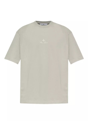Stone Island logo-embroidered t-shirt - Grey