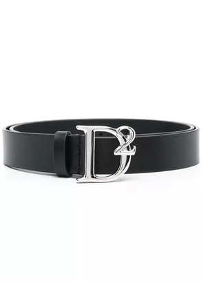 DSQUARED2 leather logo-plaque belt - Black
