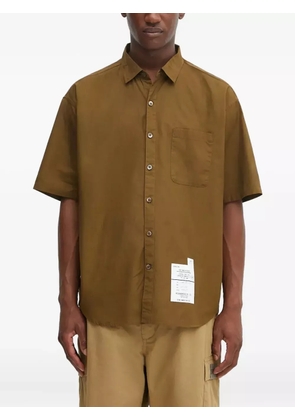 Neighborhood chest-pocket short-sleeve shirt - Brown