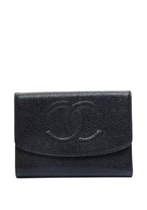 CHANEL Pre-Owned 1996-1997 logo-debossed wallet - Black