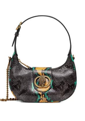 Kurt Geiger London snakeskin-effect chain tote bag - Black