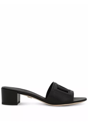 Dolce & Gabbana 40mm DG-logo mules - Black