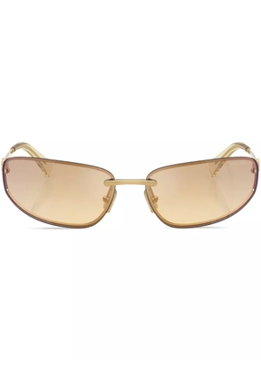 Miu Miu Eyewear oval-frame sunglasses - Gold