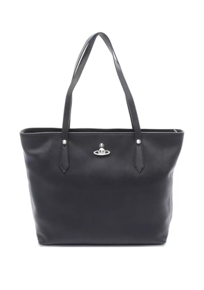 Vivienne Westwood Pre-Owned Orb leather tote bag - Black