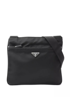 Prada Pre-Owned triangle-logo shoulder bag - Black