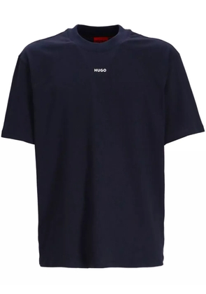 HUGO logo-print cotton T-shirt - Blue