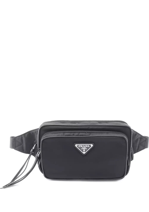 Prada Pre-Owned 20s logo-plaque belt bag - Black