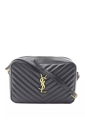 Saint Laurent Pre-Owned Lou quilted shoulder bag - Black