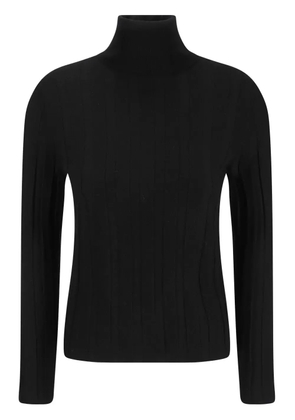 Allude ribbed-knit jumper - Black
