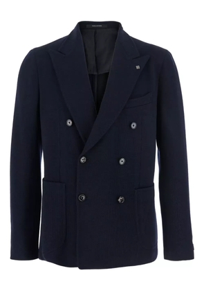 Tagliatore double-breasted peak-lapel blazer - Blue