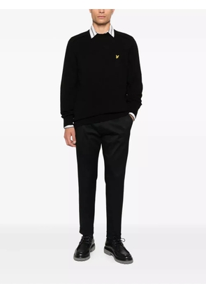Lyle & Scott ribbed crewneck sweater - Black