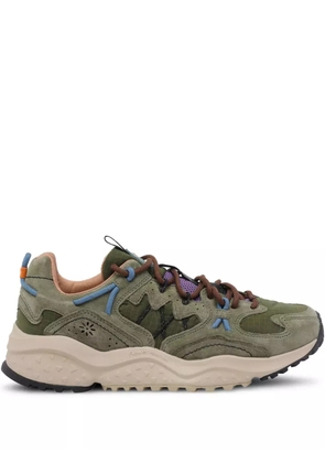 FLOWER MOUNTAIN Yamabushi suede sneakers - Green
