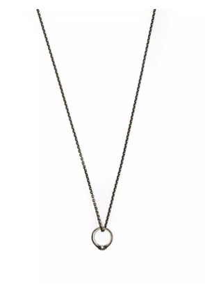 WERKSTATT:MÜNCHEN finger-ring charm necklace - Black