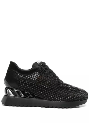Le Silla crystal-embellished sneakers - Black