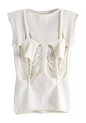 Rick Owens cut-out sleeveless top - Neutrals