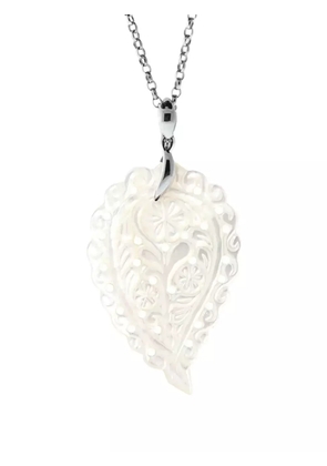 TAMARA COMOLLI 18k white gold mother of pearl India pendant necklace - Silver