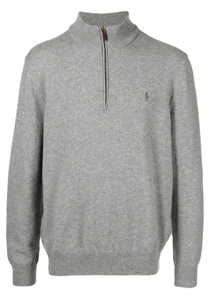 Polo Ralph Lauren logo-embroidered knitted jumper - Grey