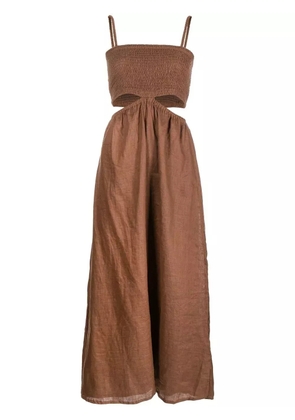 Faithfull the Brand Tayari mid-length dress - Brown