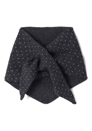 SANDRO embellished scarf - Grey