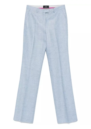 ETRO speckled trousers - Blue