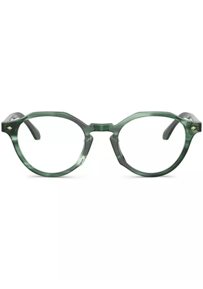 Giorgio Armani round-frame glasses - Green