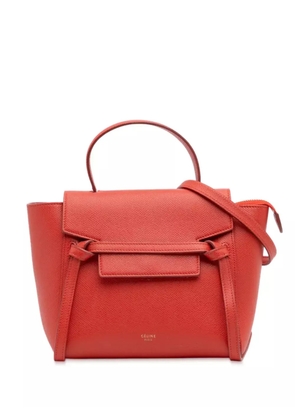 Celine Pre-Owned 2018 Nano Grained Calfskin Belt Bag satchel - Red