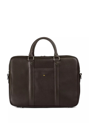 Doucal's Palmellato leather briefcase - Brown