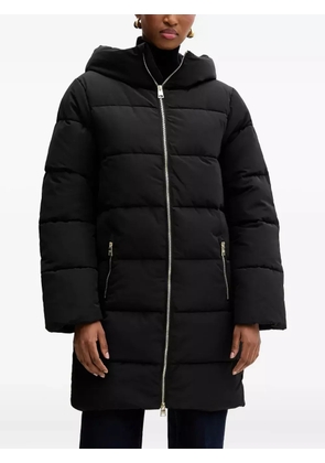 Silvian Heach hooded zip coat - Black